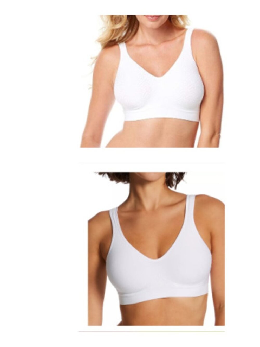 2 NWT 3XL Bali Women's Comfort Revolution Comfort Flex Fit Wireless Bras DF3484